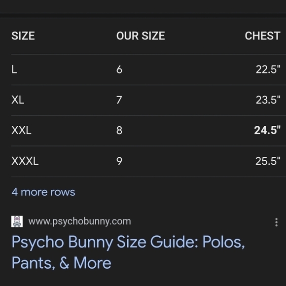 Men's Paycho Bunny Polo Shirt Size 8 - Picture 7 of 7